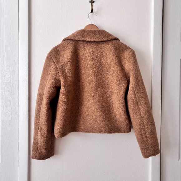 Theory Faux Fur Peacoat Teddy Fleece - Picture 5 of 6